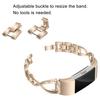 Diamond Decor Zinc Alloy Chain Watch Strap for Fitbit Charge 2