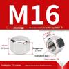 Нержавеющие колпачковые гайки (304/201/316) - Размеры: От M3 до M20, Стандарт GB923