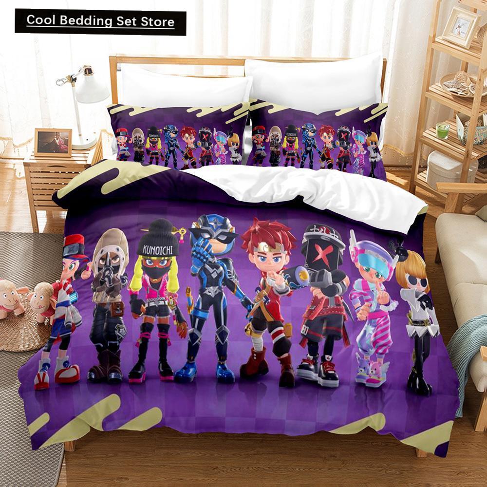 Комплект постельного белья Game Ninjala Single Twin Full Queen King Size Bed Set Adult Kids Bedroom Duvet Cover Sets 3D Print Kawaii Kids Camas