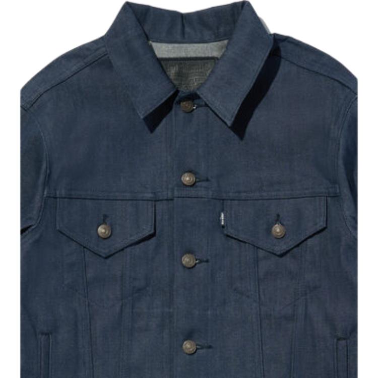 Серия Levis Bluetab™ Ss25 Серия Bluetab™ Дизайн с несколькими карманами Застежка на пуговицы Джинсовая куртка Мужские куртки Темно-индиго A5883-0003