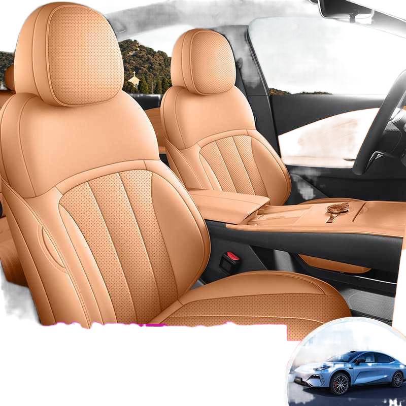 Geely Galaxy E8 All-Season Leather Car Seat Cushion - 25 Special Models Compatible, Full Surround Coverage