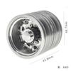 Non-Powered Rear Axle Tire 10 Hole Wheel Hub Fit for Tamiya 1/14 Tractor Trailer Rear Trailer Modification DIY Spare Parts