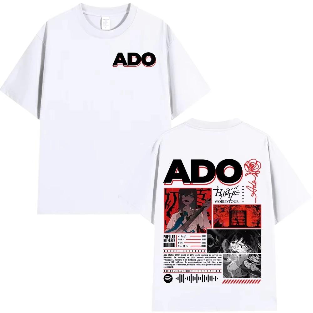 Ado 2026 World Tour Hibana TShirt Unisex Fashion Harajuku Cotton Casual Oversized Short Sleeve Women And Unisex TShirt