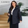 GASMAN 2024 модный пуховик женский больших размеров короткий повседневный с капюшоном большой карман парки женские разноцветные пальто верхняя одежда D88595