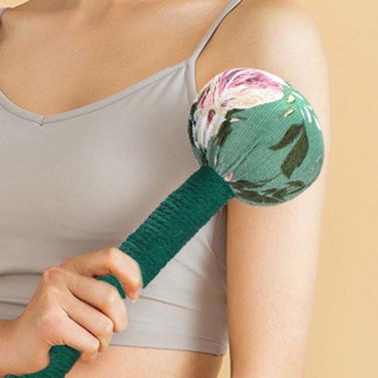 2Pcs Long Mugwort Lymphatic Drainage Massage Hammer for Effective Self-Massage Manual Back Massager for Muscle Pain Relief Full Body