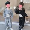 2024 Spring/Autumn Korean-Style Girls' Casual Long-Sleeve Three-Piece Sports Suit for Kids