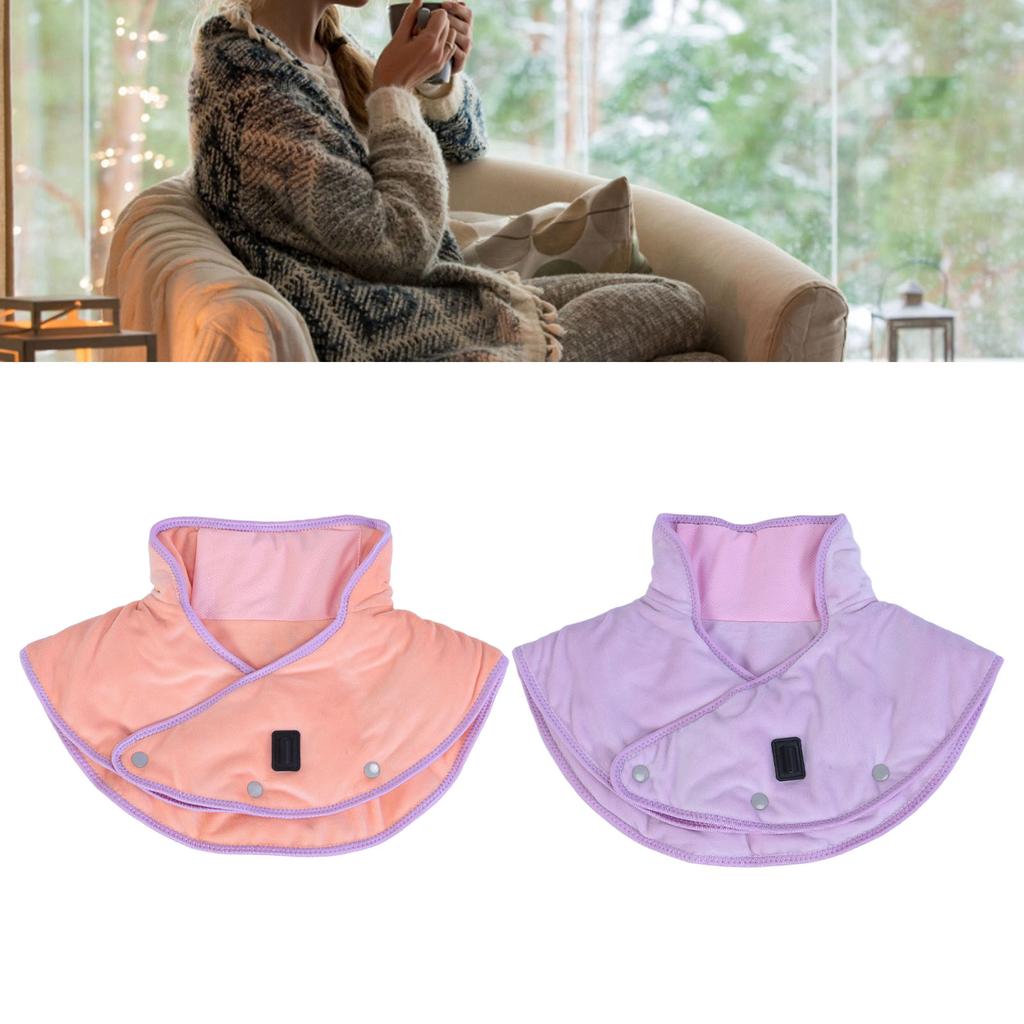 Подогреваемая накладка на шею и плечи с 3 настройками таймера, удобная для кожи, электрическая согревающая повязка для шеи