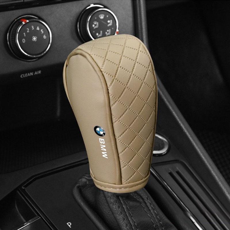 Car Gear Shift Cover PU Leather Shift Lever Cover Gearbox Shifter Knob Protective For BMW E39 E46 E90 E36 E60 E34 E30 F30 X1 X3 X5 X6 X7 E92 E93 E87