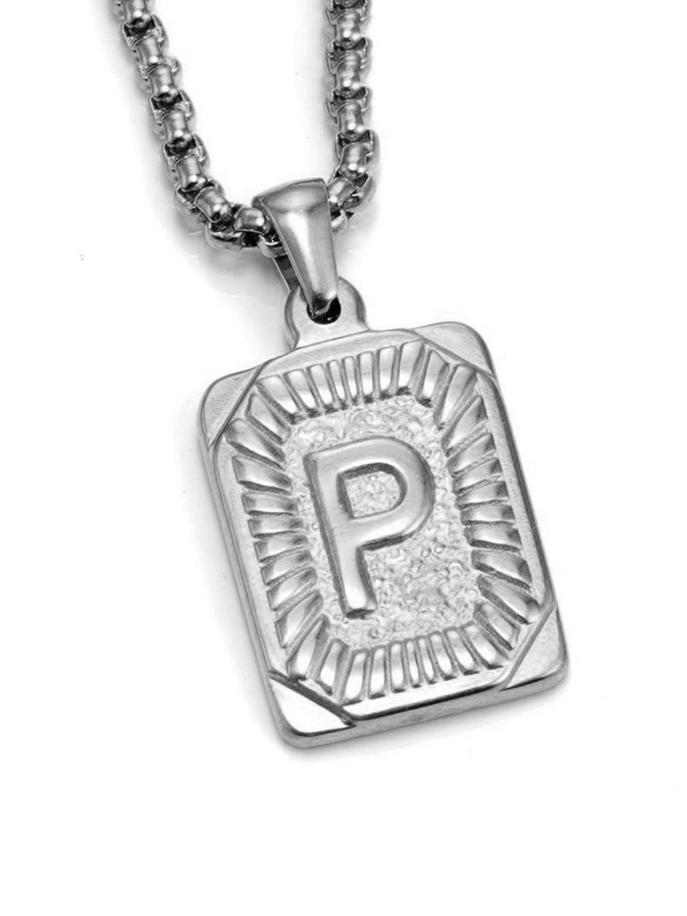 Модное 26-буквенное ожерелье золотого цвета с подвеской для мужчин и женщин, кубинская цепочка для пары, очаровательное первоначальное ожерелье, колье, ювелирное изделие, воротник