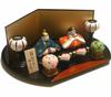 Dynasty Hina Set Hina Dolls Made of - Space-saving Ceramic, Hand-painted
