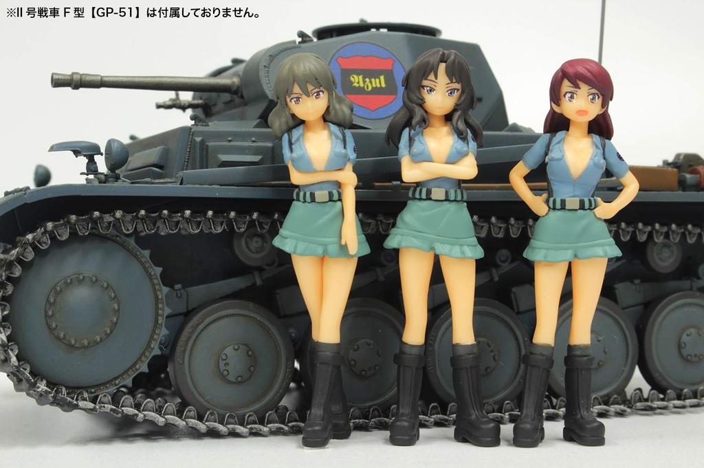 Platts Girls Panzer Final Chapter Blue Division High School Figure Set Scale Urethane Unpainted Kit & 1/35 Non-foaming GPF-38