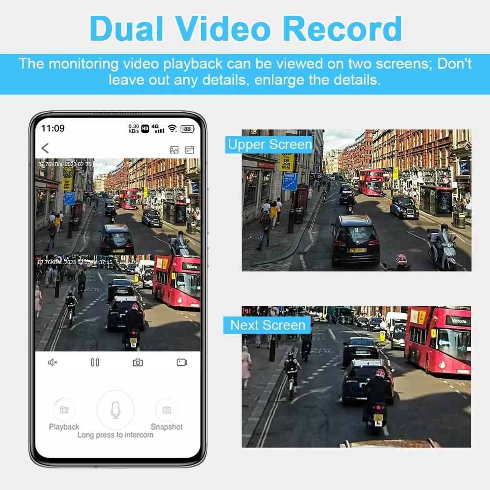 LS VISION 4G SIM Card Solar Camera WiFi Outdoor HD Night Vision IP CCTV Surveillance IP66 Waterproof 2 Way Audio PIR Humanoid Detection