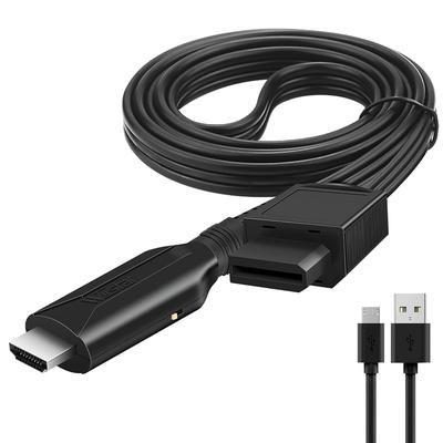 Кабель-адаптер HDMI для Wii, поддержка 1080P720P - Конвертер HDMI для Wii, улучшенное качество изображения, улучшитель разрешения, подключи и играй, совместимость с S-Video, все