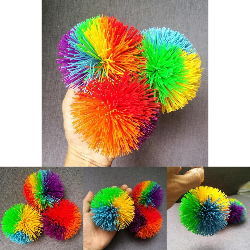 Красочный силиконовый мячик Куш, яркая сенсорная игрушка, идеально подходит для аутизма и особых потребностей