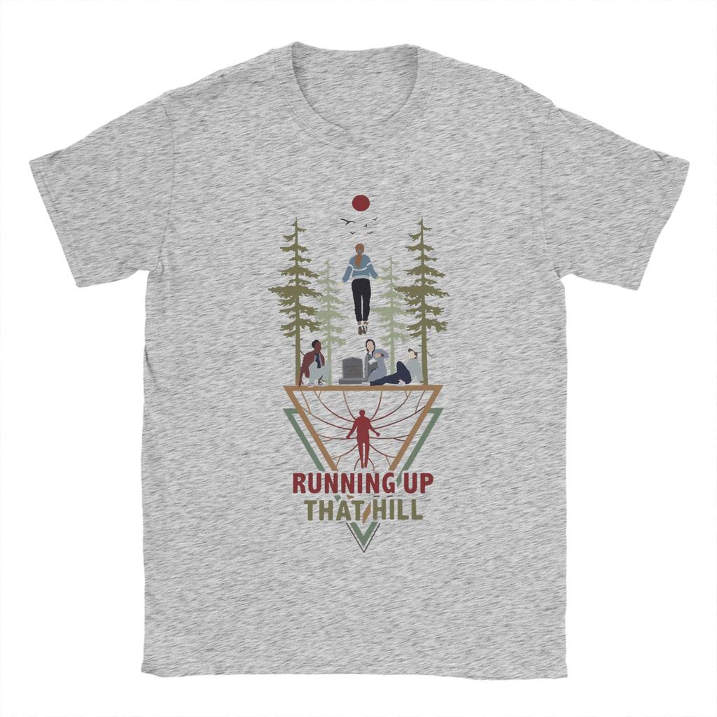 Running Up That Hill Kate Bush Unisexs T Shirt  Novelty Tee Shirt Short Sleeve O Neck TShirts Cotton Plus Size Tops