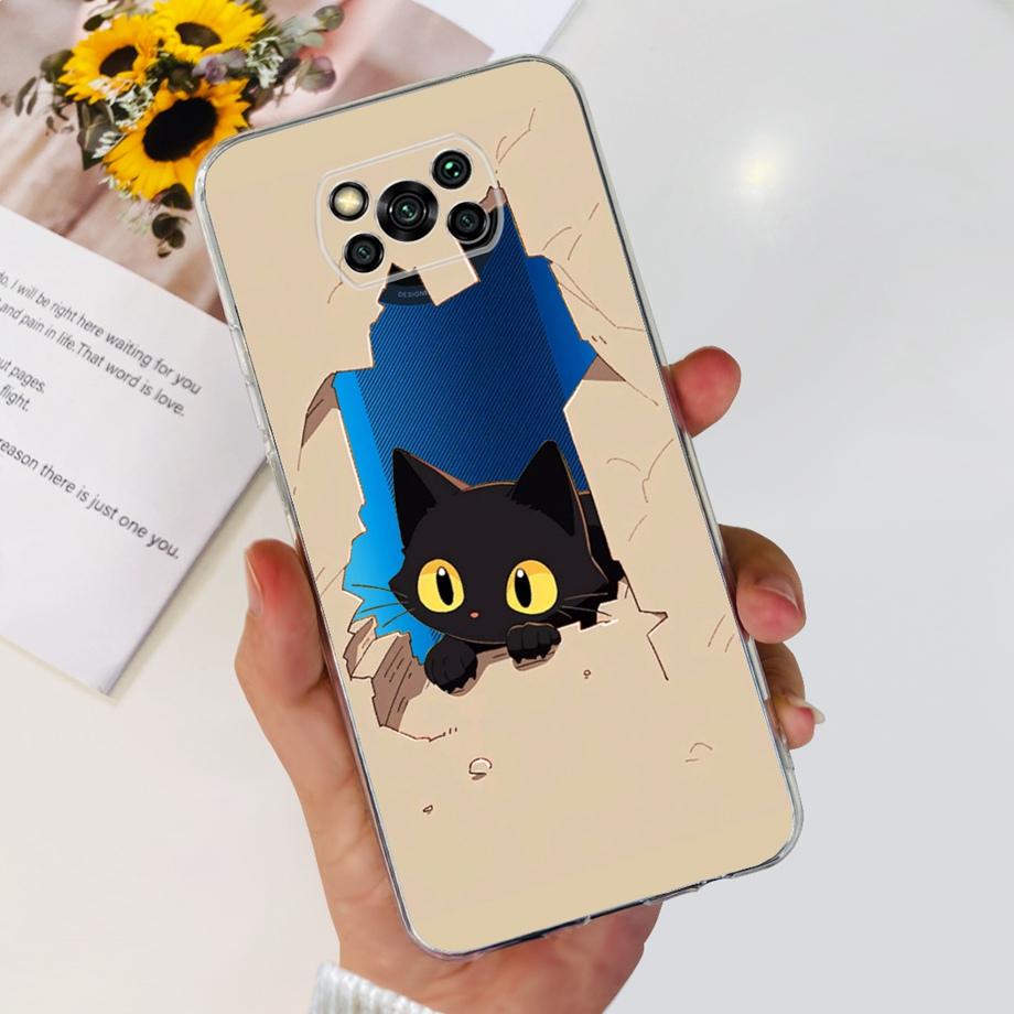 For Xiaomi Poco X3 NFC X3 Pro Back Cover Phone Case Soft Clear Silicone Shockproof Funda Coque For Poco X3 GT PocoX3 Pro Capa
