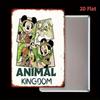 2D Плоский, 1 шт. Металлический настенный декор Disney Animal Kingdom - 20,32x30,48 см Железный подвесной декор в винтажном стиле с классическими персонажами Disney