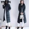 Women's Down Cotton Jacket Winter Long Section Over The Knee Thick Slim Slimming Coat Women