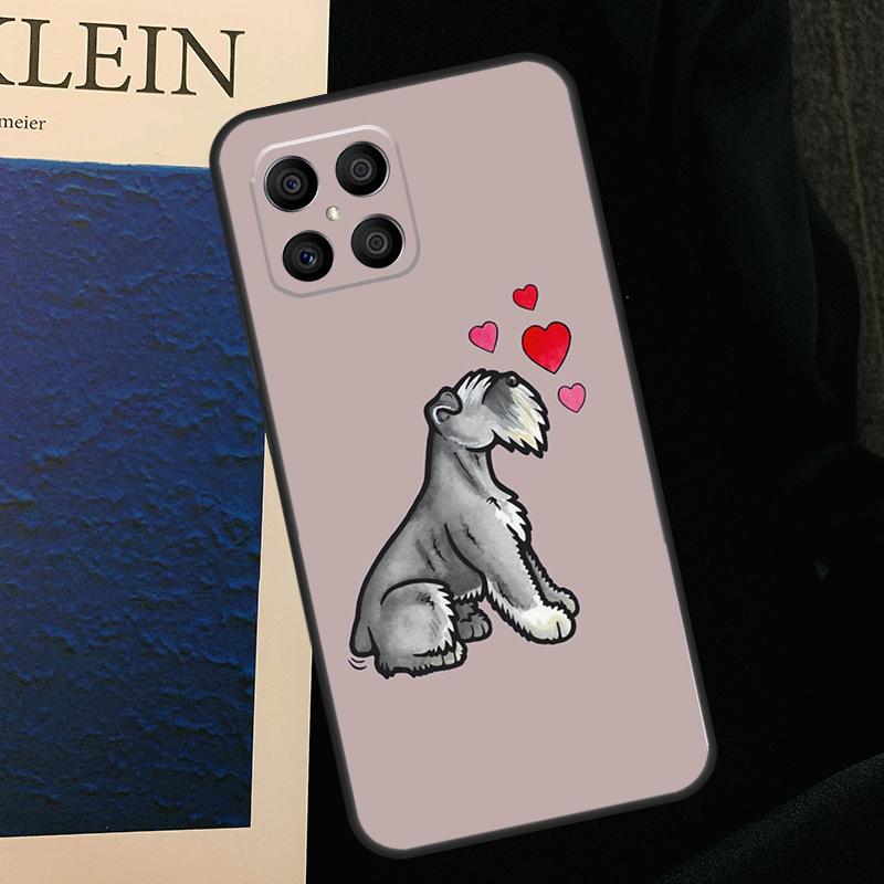 Cartoon Schnauzer Dog Case For Honor X9b X9c X8b X9a X8a X8 X9 50 70 90 Lite Honor 200 Pro Magic 7 5 6 Lite Cover