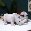 Simulation Animal Doll Rhinoceros Rhinoceros Plush Doll Plush Toy Home Decoration