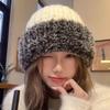 Wool Hat Women'S Season Thickened Warm Face Small Versatile Plush Wool Fisherman Hat