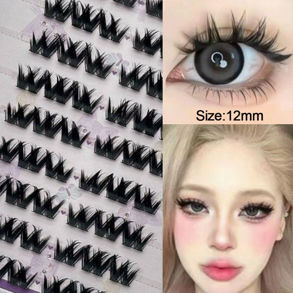 Многоразовые пучковые ресницы 10 рядов Мягкие пучки ресниц как у айдола Новые самоклеящиеся ресницы
