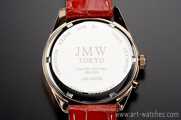 Часы Advanced Moon Phase из натуральной кожи с ремешком с римскими цифрами, водонепроницаемостью 100 м, тахиметром, красным золотом, 300 штук, подарок на день [JMW