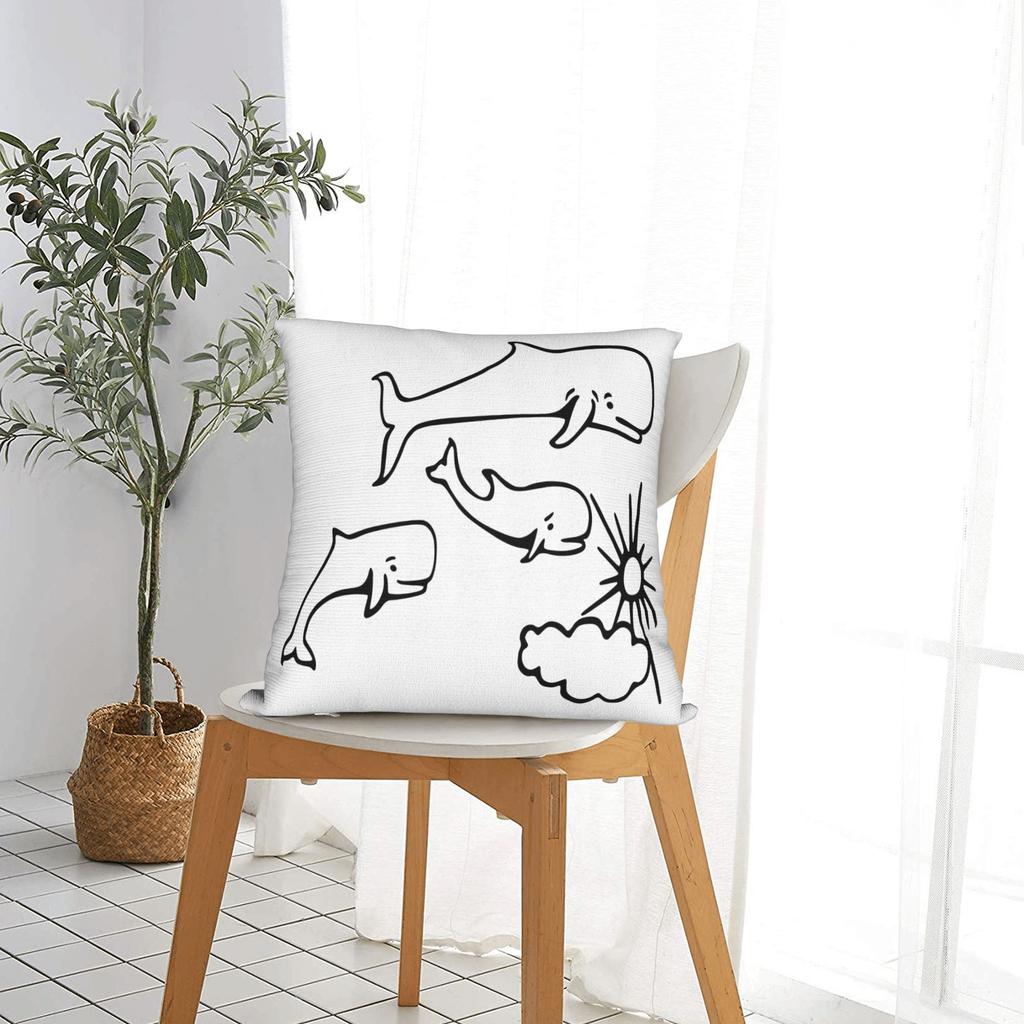 Rock Extremoduro Band Whales and Sun Pillow Cover Square Cushion Cover Fashion Pillow Case For Sofa Bedroom Home Decor