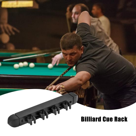 Wall Mount Pool Stick Holder Billiard Pool Cue Rack Hardwood Pool Cue Holder Rest Cue