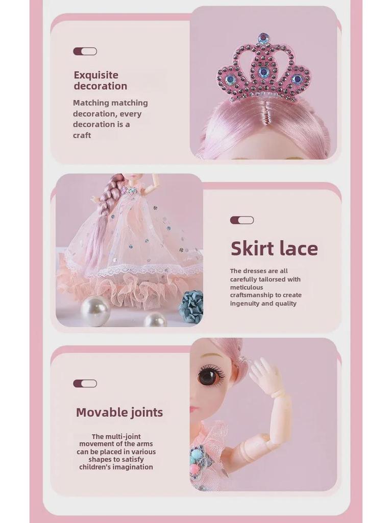 Кукла Барби-принцесса высотой 26 см, поющая, вращающаяся и танцующая с музыкой и огнями, детская игрушка.