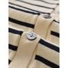 Kaslead New Arrival Women's Clothing Fashion Style Fashion Casual All-Matching Striped Thin Needle Outwear 3433005