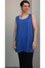 Women's Style Big Size T-Shirt Civit Blue Thick Strap Combed Cotton T-Shirt