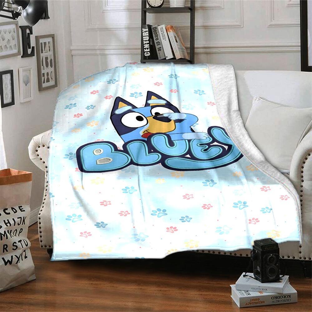 Bluey Blanket Soft Warm Cozy Perfect for Bed Picnics Chair for All Occasions Modern Style Ideal Gift for Friends Family Couples Picnic