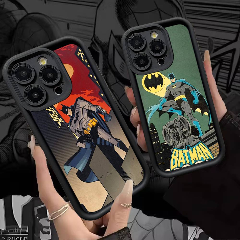 Чехол для телефона W-Batmans-r для iPhone 17 16 15 14 13 12 11 Pro Max Plus Mini Счастливым покрытием