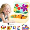 Развивающая игрушка JUYEE, магнитный набор-пазл из 250 деталей для детей 3, 4, 5 и 6 лет, в стиле Монтессори для малышей и мальчиков, подготовка к школе, цвет и
