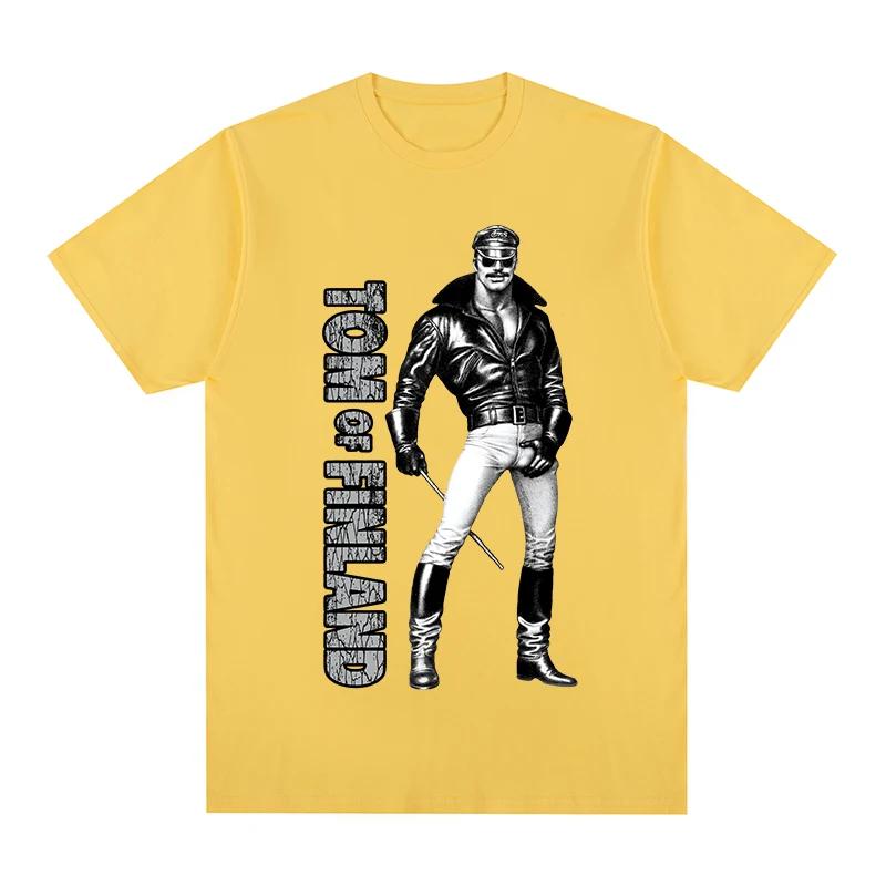 Футболка TOM OF FINLAND БОЙФРЕНД Гей ПОЛИЦЕЙСКИЕ Хлопок Мужская футболка Новая ФУТБОЛКА Женские Топы