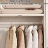 Space Saver Closet Organizers with Self Compression Zipper Clothes Bags Suitable for Coats Sweater Skirts