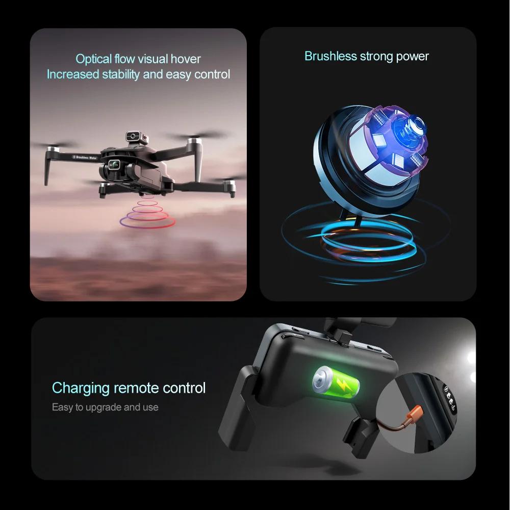 2025 Новый V168 Max Pro Drone GPS 8K Professional ESC HD Camera 5G WiFi FPV Бесщеточный RC Quadcopter Обход препятствий Автоматический возврат Игрушка в подарок