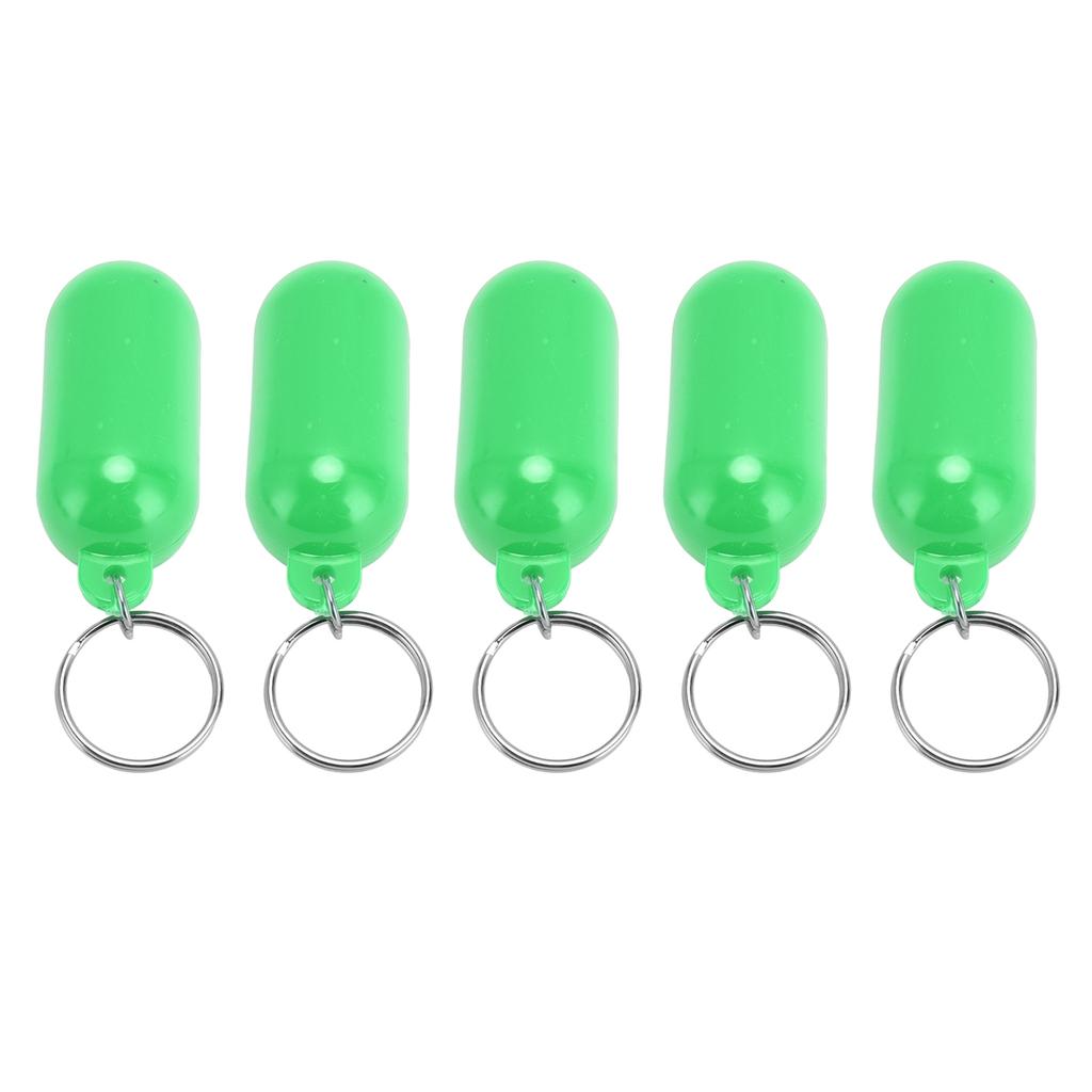5Pcs Plastic Key Float Floats Keychain Floating Key Chain for Swimming Beach Outings Water Sports