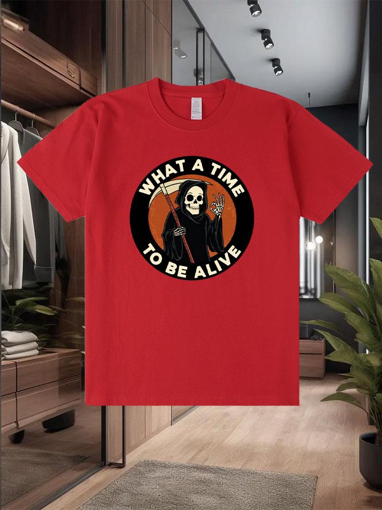 2025 Summer New 100% Pure Cotton Men's T - Shirts Trendy Design