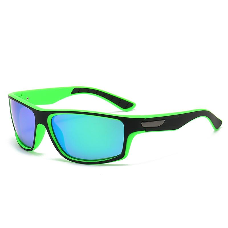 Новые модные спортивные поляризованные солнцезащитные очки для мужчин и женщин, красочные солнцезащитные очки из настоящей пленки, солнцезащитные очки ночного видения для верховой езды на открытом воздухе.