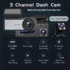 3-канальная WIFI видеорегистратор 1080P Автомобильный DVR Внутренний автомобиля Трехсторонний камера Мини DVR Регистратор Видеорегистратор Dashcam Camcord