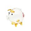 Cute Cartoon Piggy Money Bank Handmade Multi-purpose Coins Saving Box Practical Durable Glass Money Jar Desktop