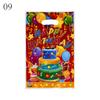 10 шт./лот для мальчиков и девочек, детский пластиковый мешок для конфет на день рождения, вечерние сумки с принтом, подарочные пакеты для детей