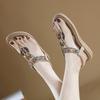 New 2024 Pinch Rhinestone Sandals Women's Comfort Sandals SKT