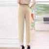 Летние женские брюки больших размеров с эластичной талией, повседневные, однотонные, эластичные, на щиколотке, брюки Nine Tenths
