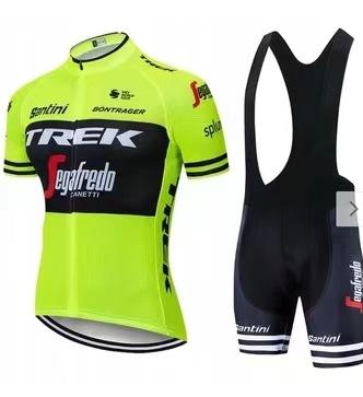 Summer Short Sleeve Cycling Suit Strap Set Breathable Men's and Women's Cycling Shirt Cycling Top Pants