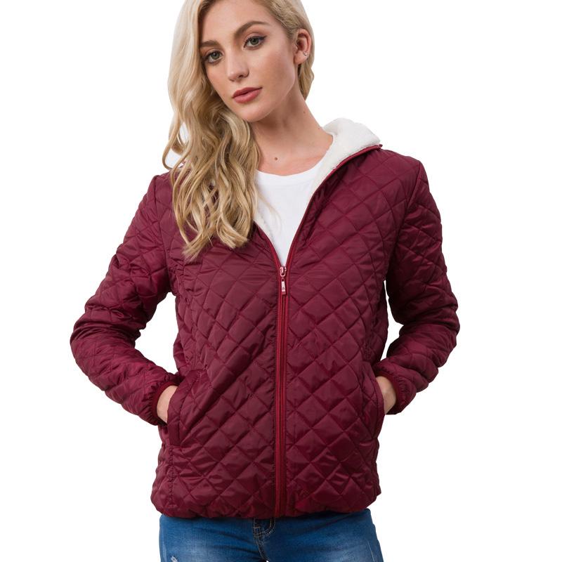 Women Down Parkas Down Jackets Female Cotton-Padded Winter Coat Hoody Outwear Coats