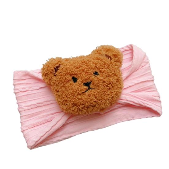 Мультяшный медведь Детская повязка на голову в виде витого плюшевого животного Головной убор с эластичной резинкой Детский удобный