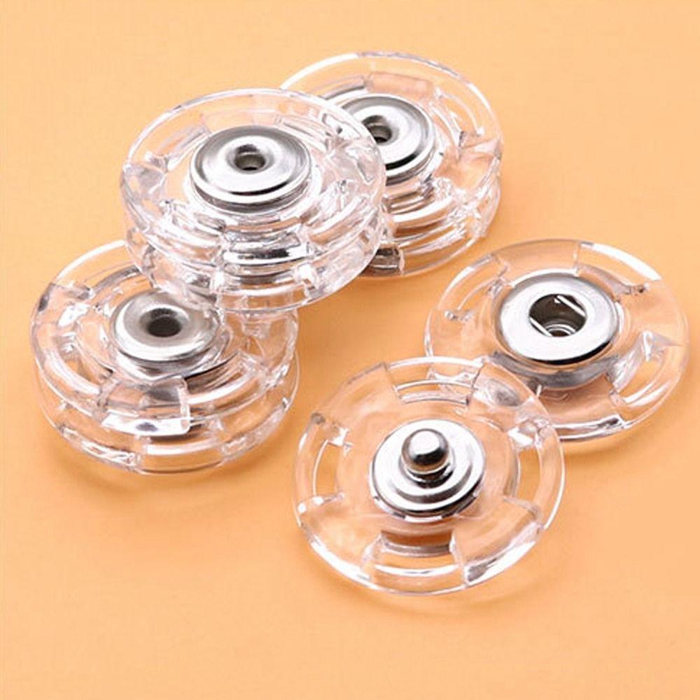 10 pcs Plastic Invisible Snap Button Fastener Transparent Snap Button Delicate Cardigan Overcoat